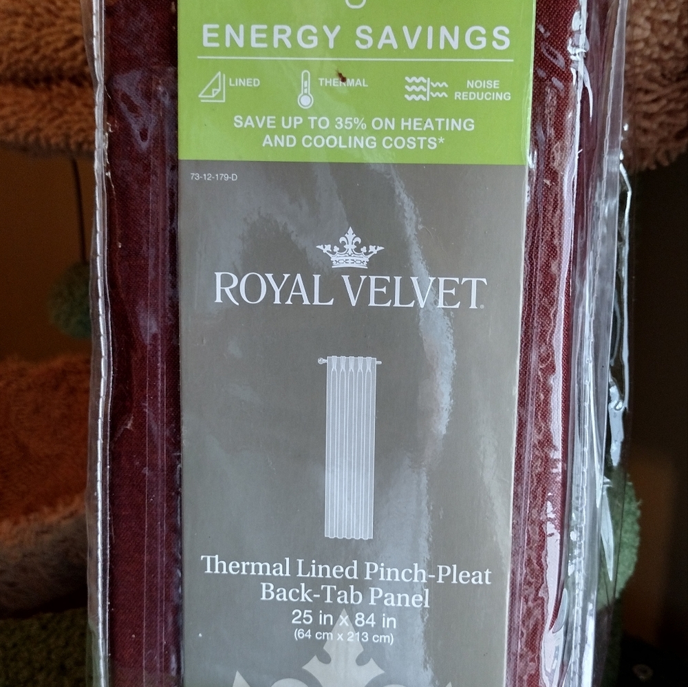 Supreme lined drapery with tie backs